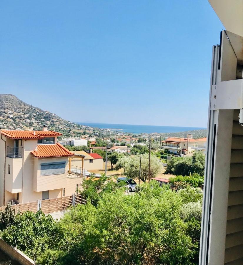 Beautiful Maisonette With A View To The Mountains And The Sea Agia Marina  Dış mekan fotoğraf