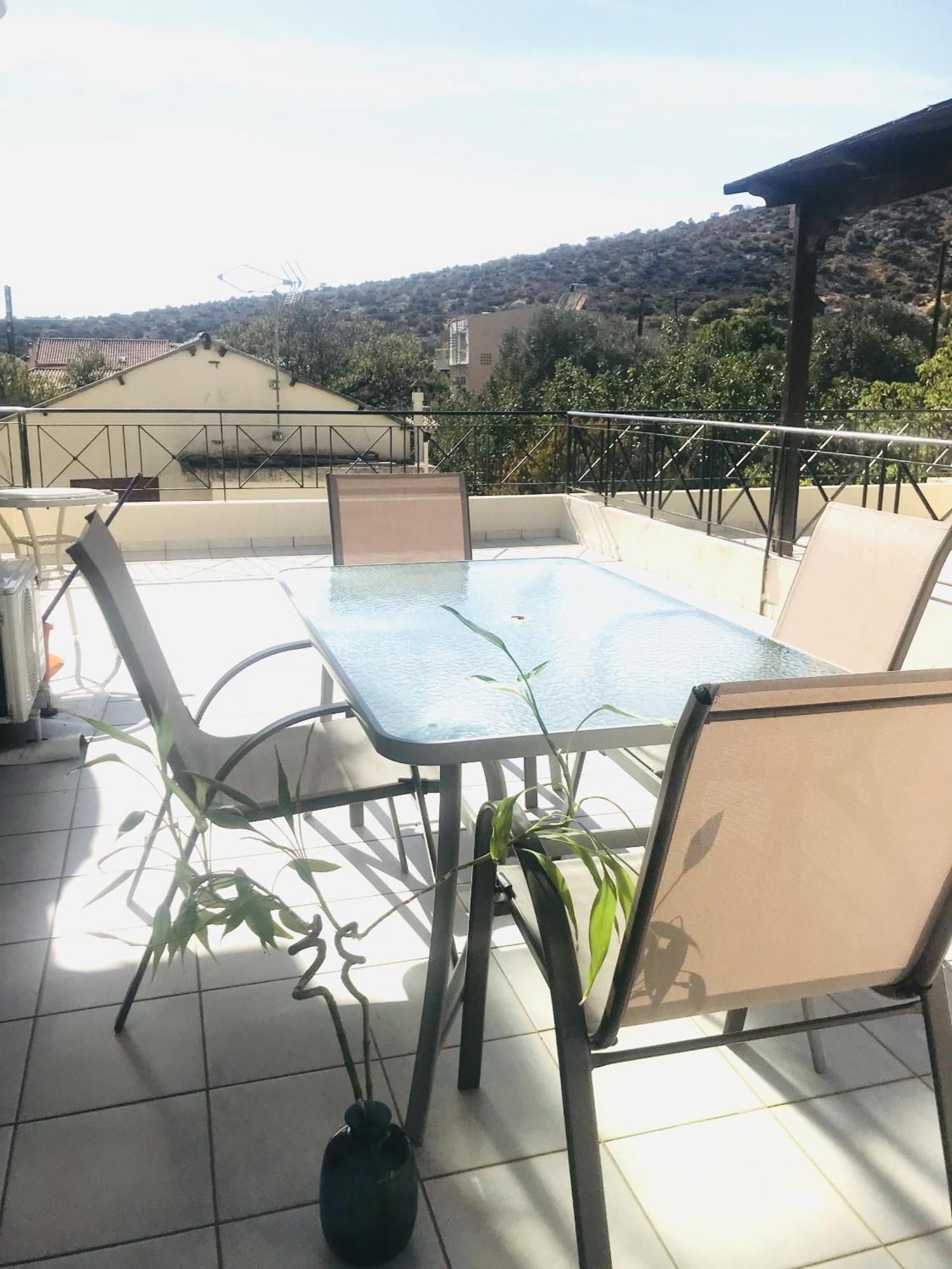 Beautiful Maisonette With A View To The Mountains And The Sea Agia Marina  Dış mekan fotoğraf